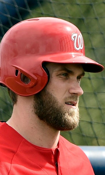 Watch Bryce Harper go deep in his first at-bat of the spring